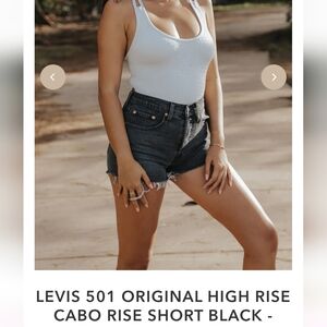 NWOT Levi's 501 High Rise Shorts, Cabo. Size 25